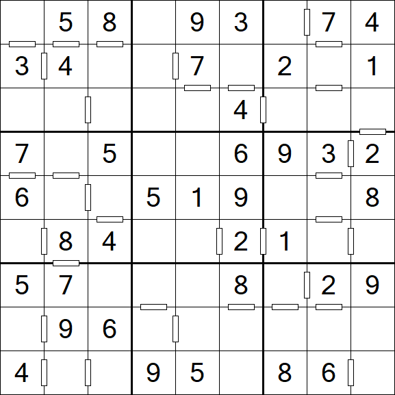 Consecutive Sudoku - Einfach