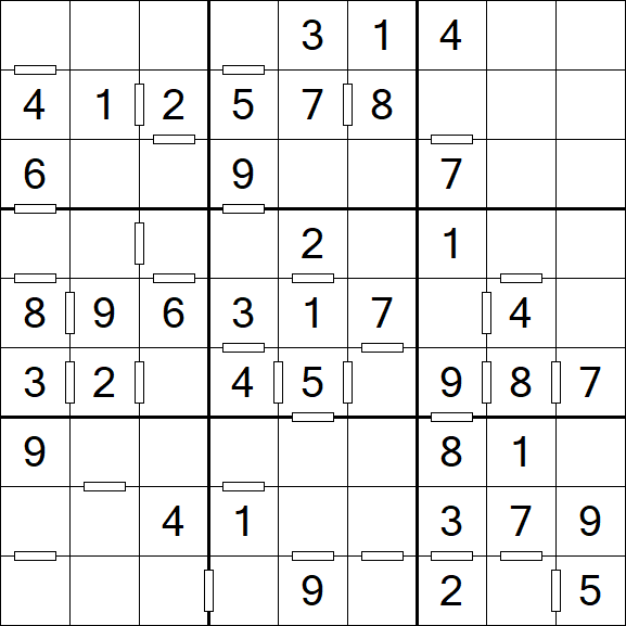 Consecutive Sudoku - Einfach