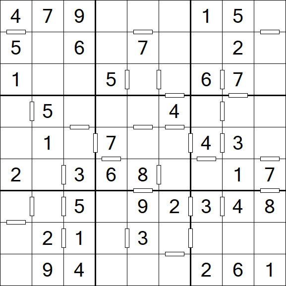 Consecutive Sudoku - Einfach
