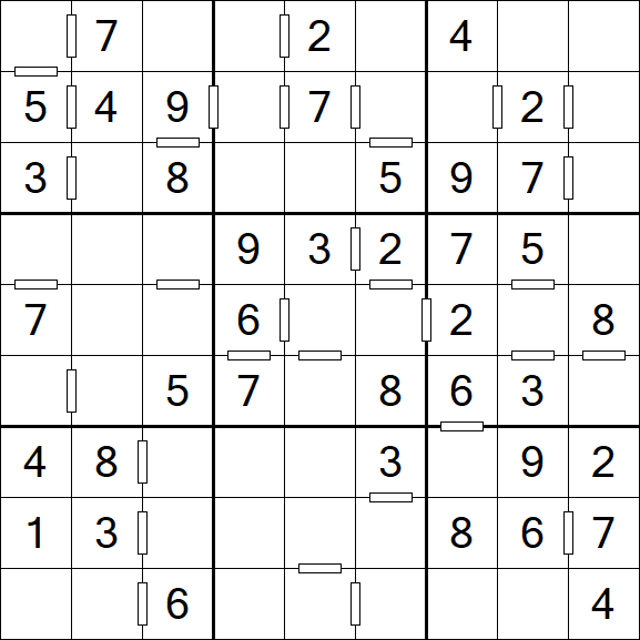 Consecutive Sudoku - Einfach