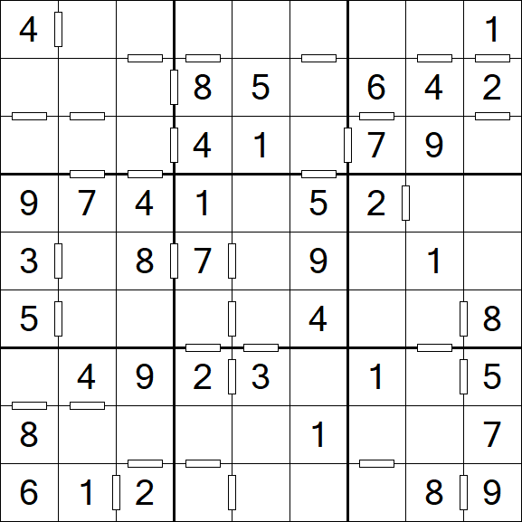 Consecutive Sudoku - Einfach