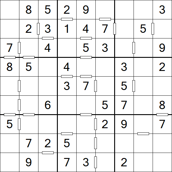 Consecutive Sudoku - Einfach