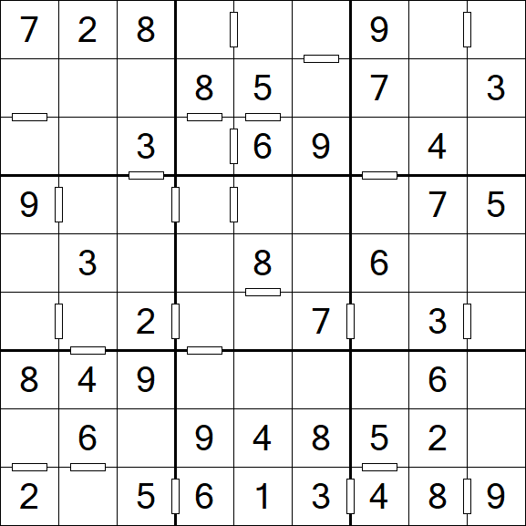 Consecutive Sudoku - Einfach