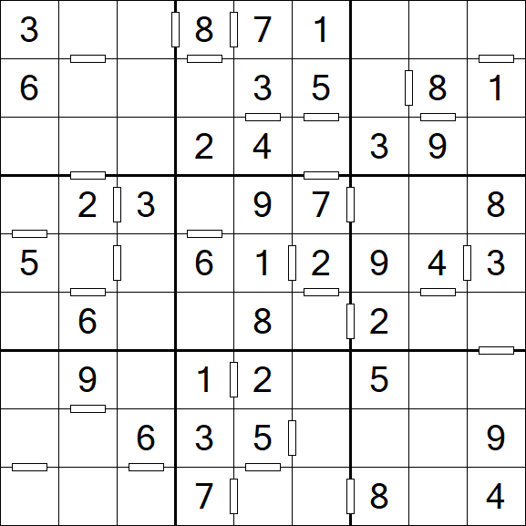 Consecutive Sudoku - Einfach