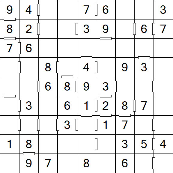 Consecutive Sudoku - Einfach