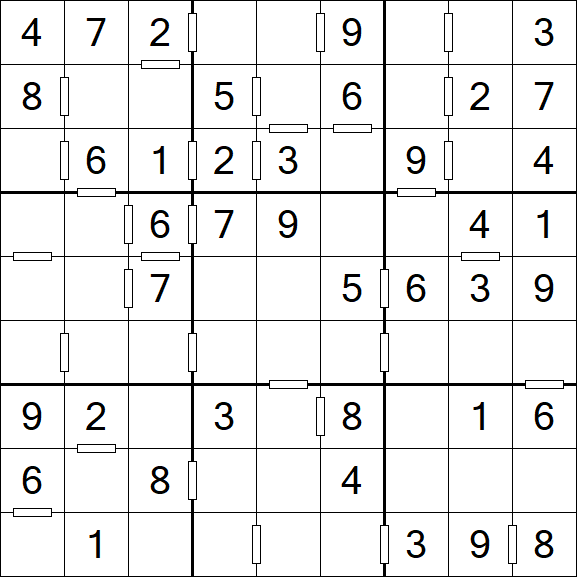 Consecutive Sudoku - Einfach