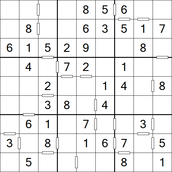 Consecutive Sudoku - Einfach