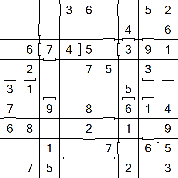 Consecutive Sudoku - Einfach
