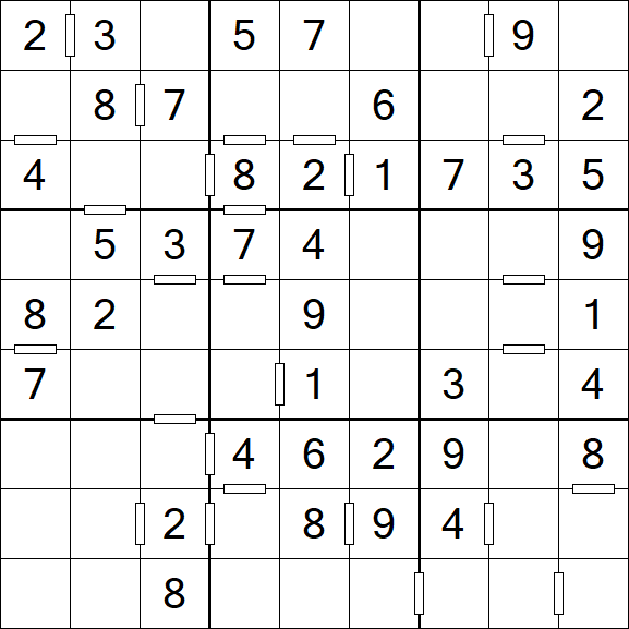 Consecutive Sudoku - Einfach