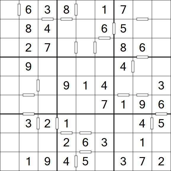 Consecutive Sudoku - Einfach