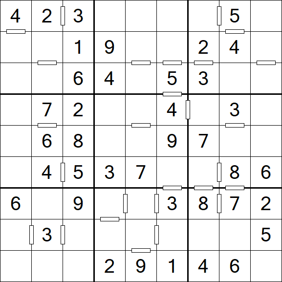 Consecutive Sudoku - Einfach
