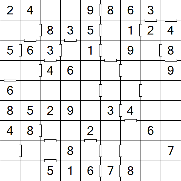 Consecutive Sudoku - Einfach