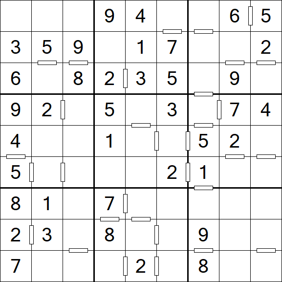 Consecutive Sudoku - Einfach