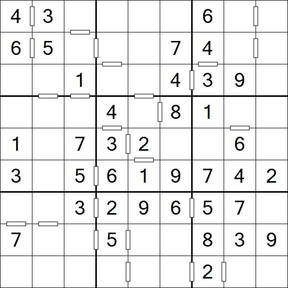 Consecutive Sudoku - Einfach