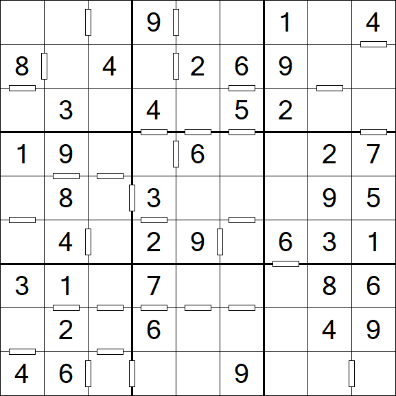 Consecutive Sudoku - Einfach