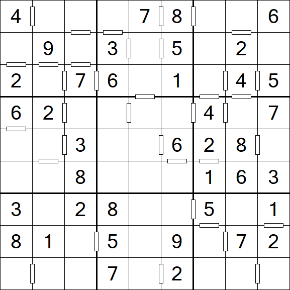 Consecutive Sudoku - Einfach