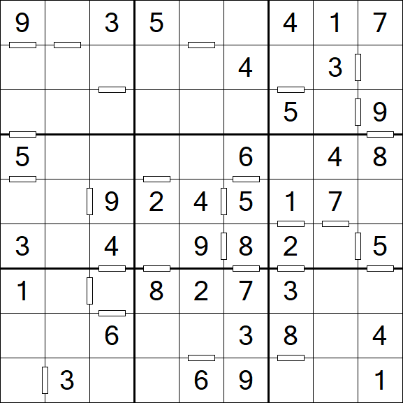 Consecutive Sudoku - Einfach