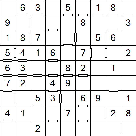Consecutive Sudoku - Einfach