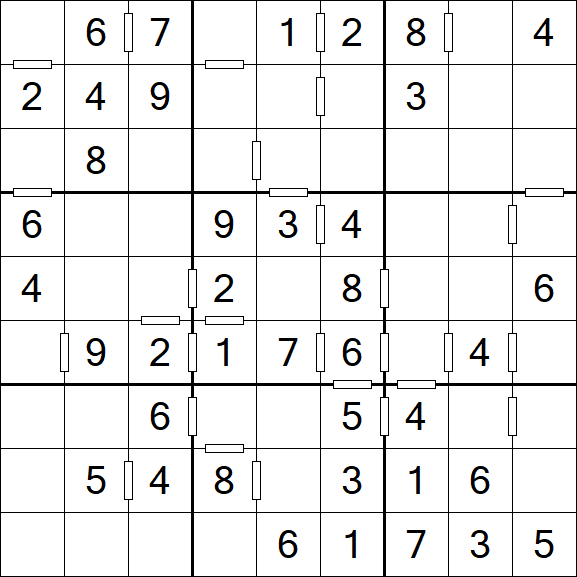 Consecutive Sudoku - Einfach
