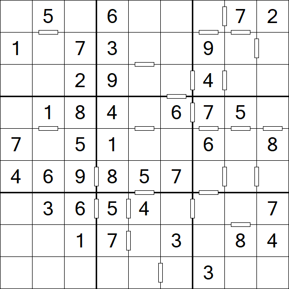 Consecutive Sudoku - Einfach