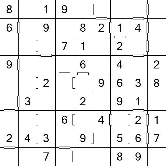Consecutive Sudoku - Einfach