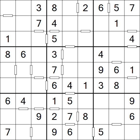 Consecutive Sudoku - Einfach