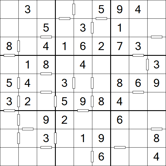 Consecutive Sudoku - Einfach