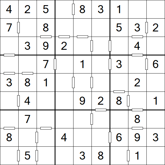 Consecutive Sudoku - Einfach