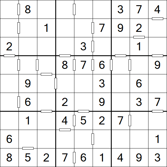 Consecutive Sudoku - Einfach