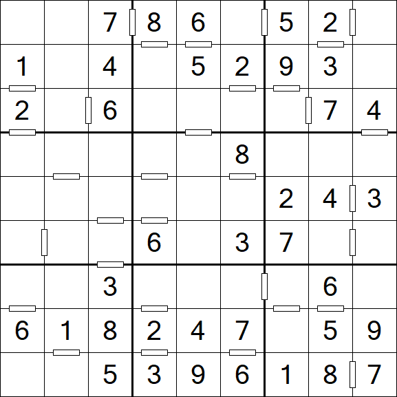 Consecutive Sudoku - Einfach