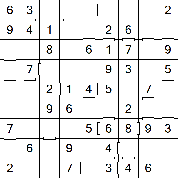 Consecutive Sudoku - Einfach