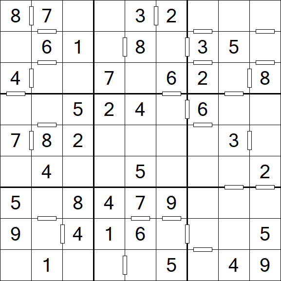 Consecutive Sudoku - Einfach