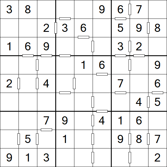 Consecutive Sudoku - Einfach