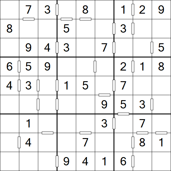 Consecutive Sudoku - Einfach