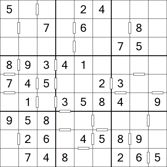 Consecutive Sudoku - Einfach