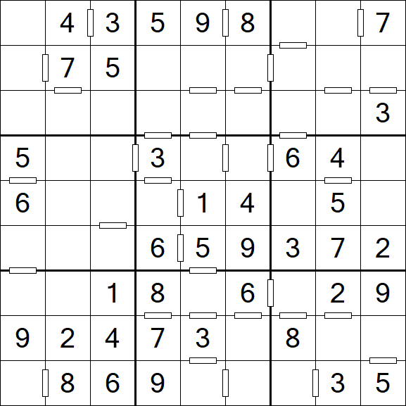 Consecutive Sudoku - Einfach