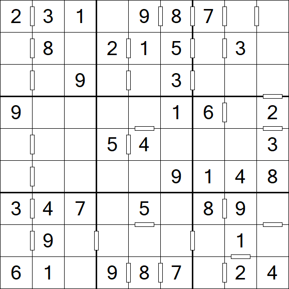 Consecutive Sudoku - Fácil