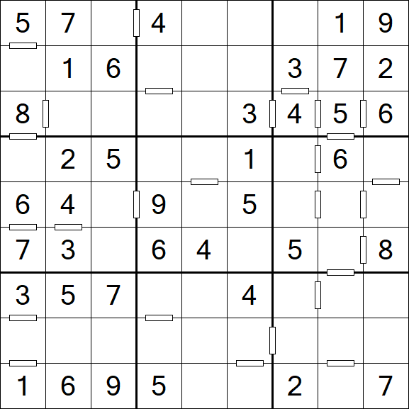Consecutive Sudoku - Simple