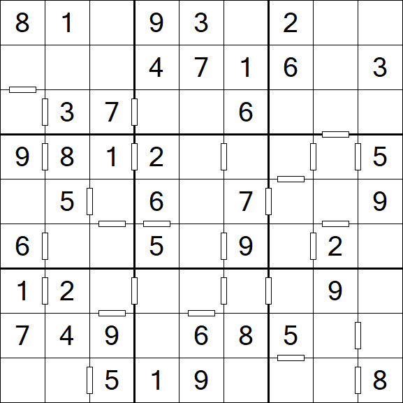 Consecutive Sudoku - Simple