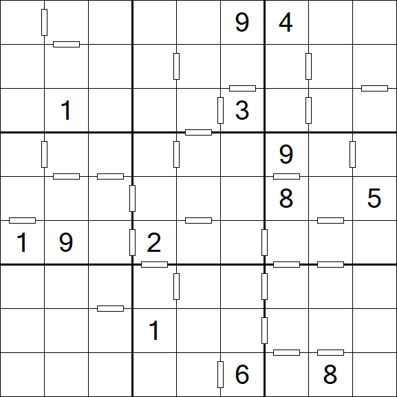 Consecutive Sudoku - Difícil