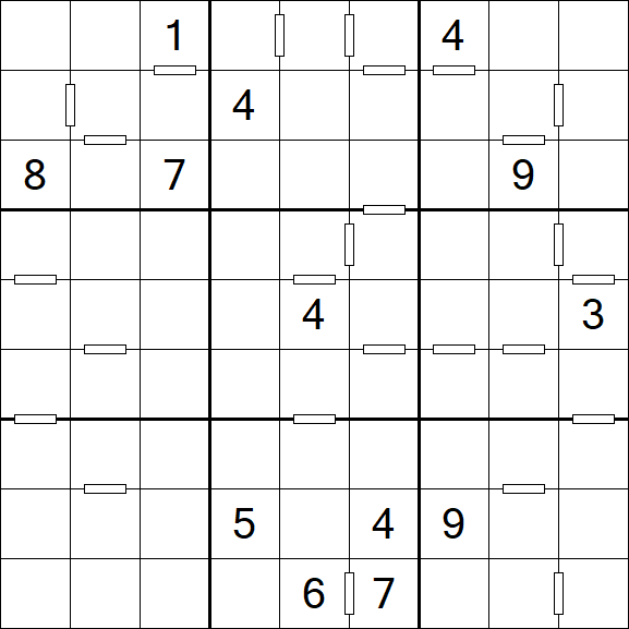 Consecutive Sudoku - Difficile