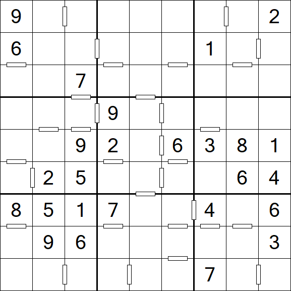 Consecutive Sudoku - Mittel