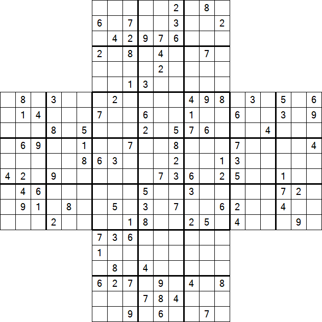 Cross Sudoku - Hard