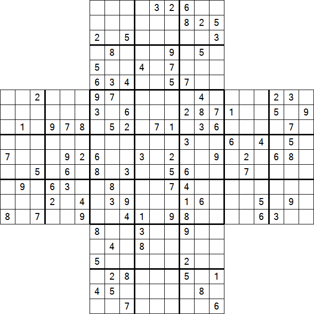 Cross Sudoku - Difícil