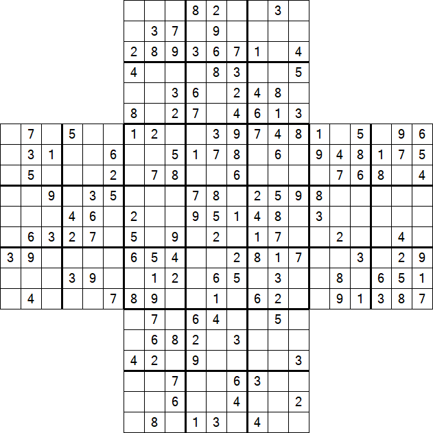 Cross Sudoku - Mittel