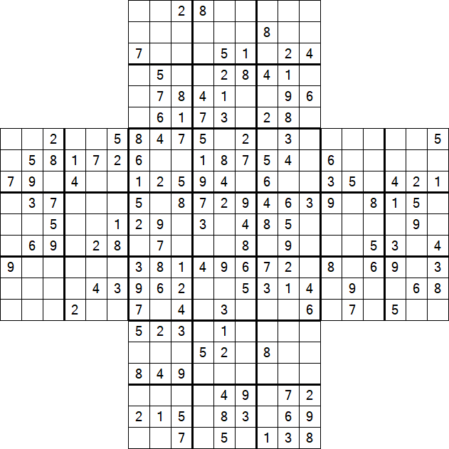 Cross Sudoku - Mittel