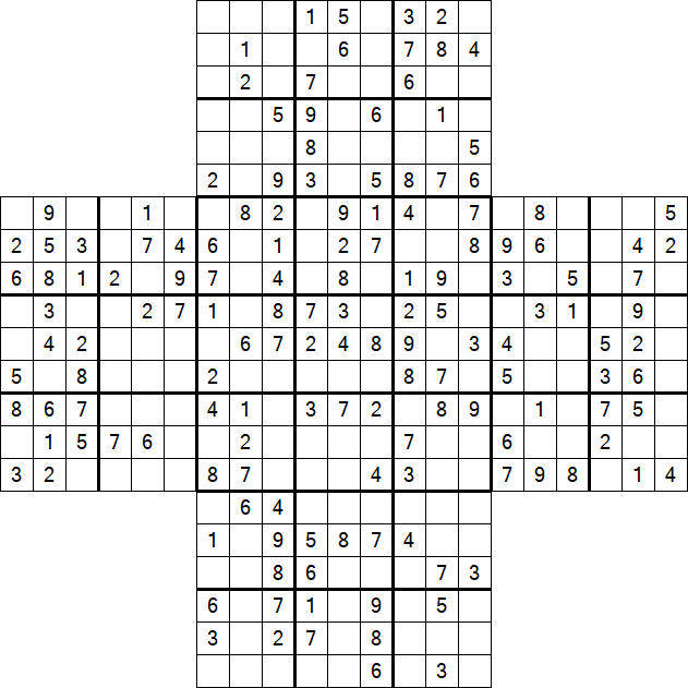 Cross Sudoku - Mittel