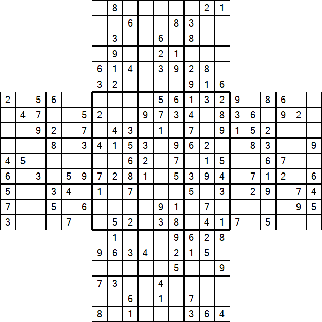 Cross Sudoku - Mittel