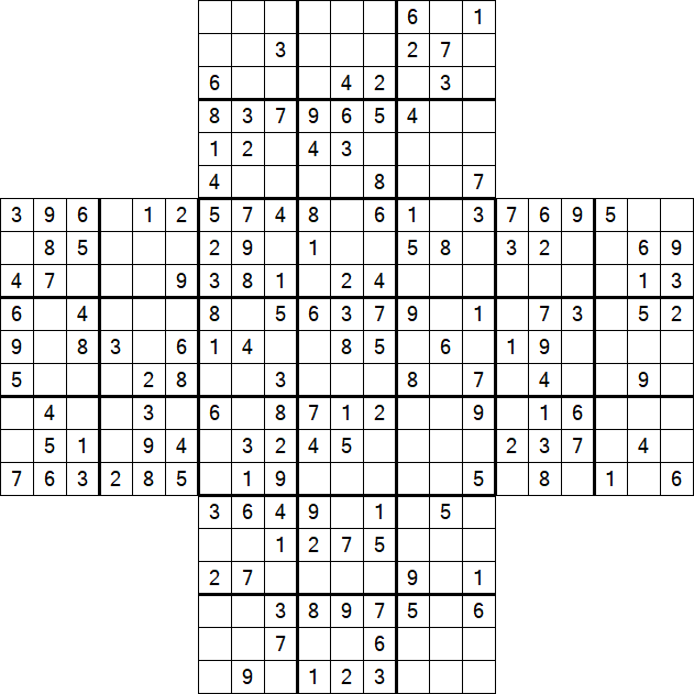 Cross Sudoku - Mittel