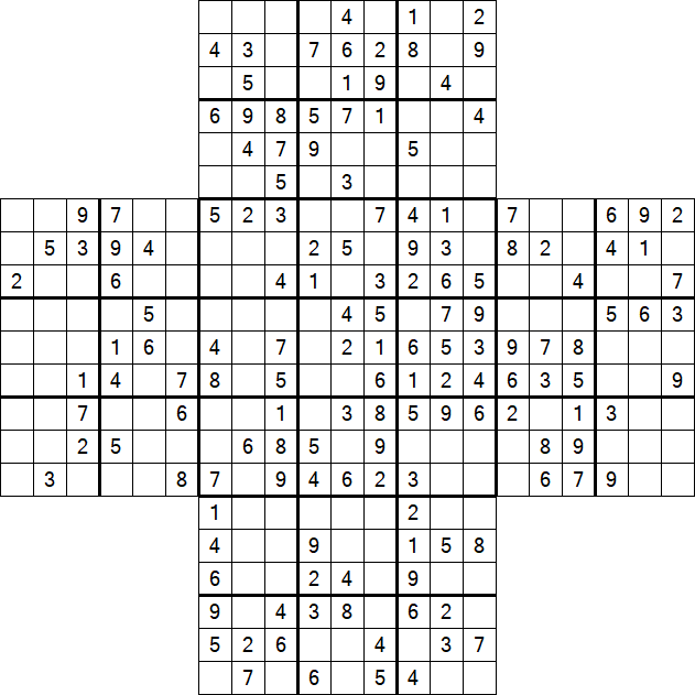 Cross Sudoku - Mittel